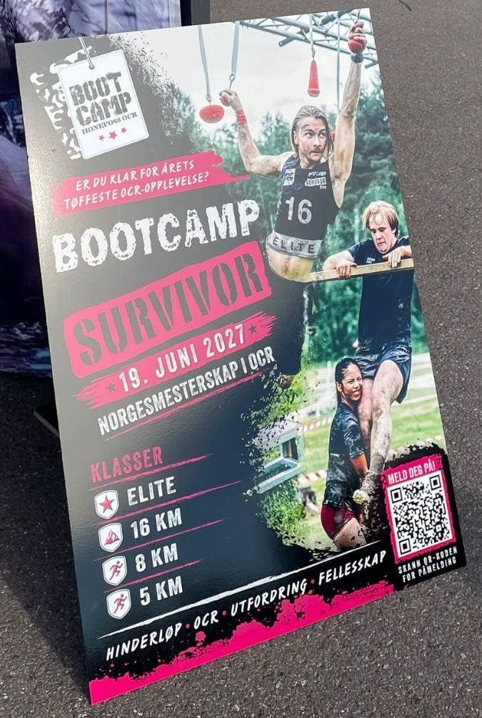 Plakat for Bootcamp Survivor 19. juni 2027 – Norgesmesterskap i OCR